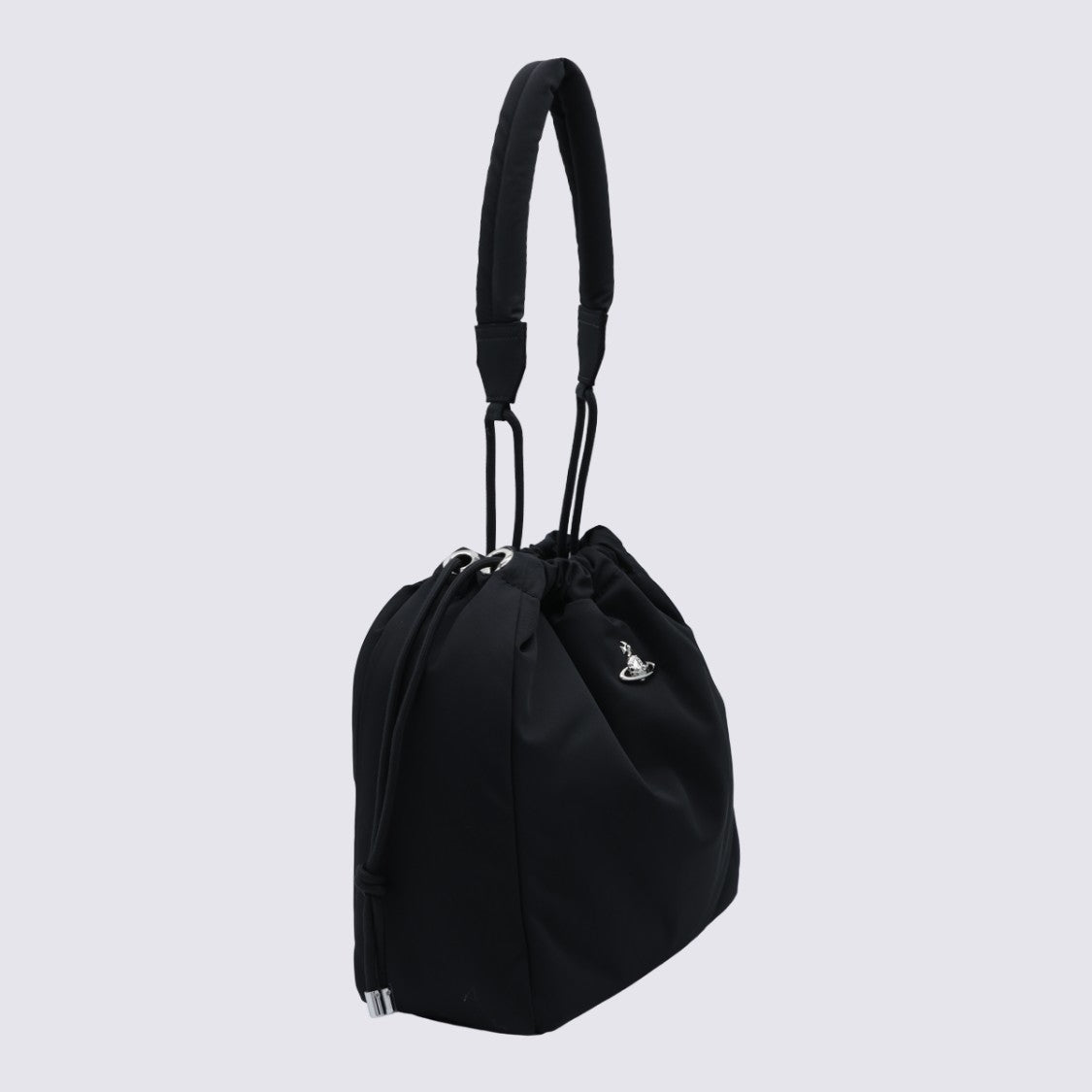 Vivienne Westwood Gathered Black Bag With Drawstring Closure