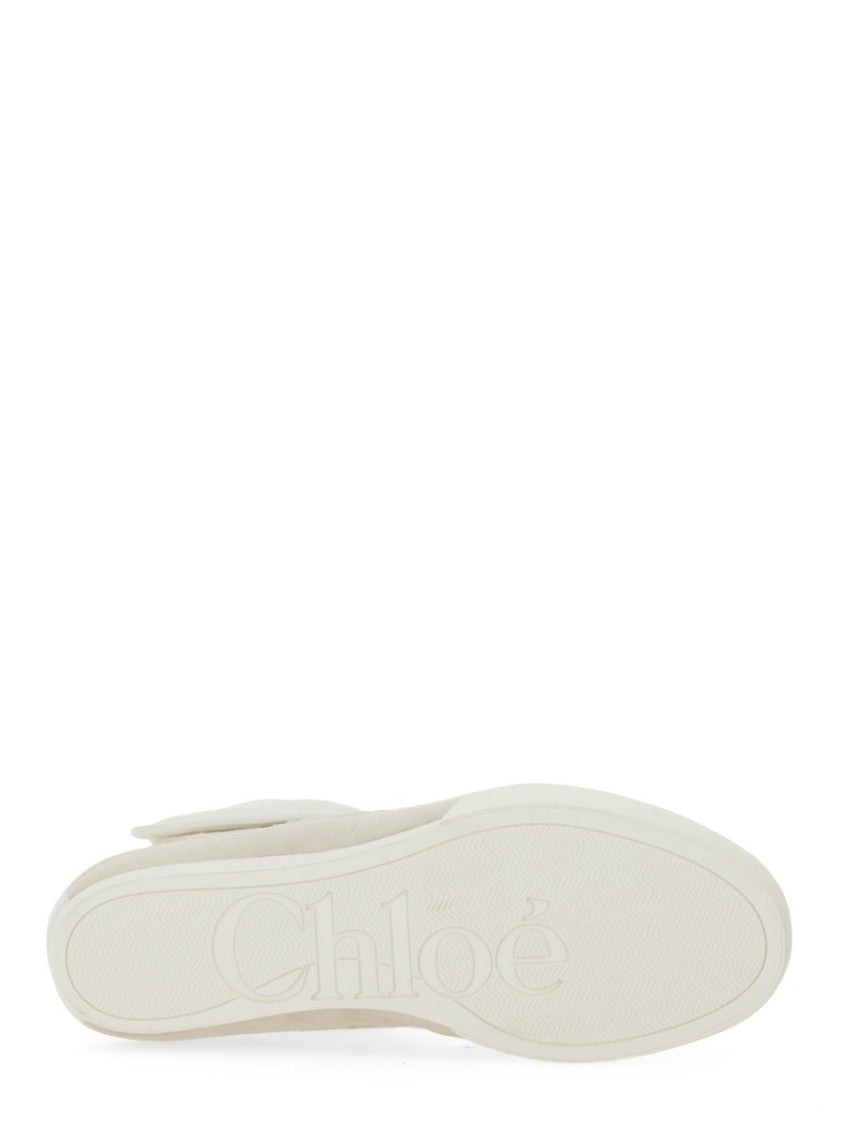 Chloé Kick Low-Top Calf Leather Ankle Sneakers