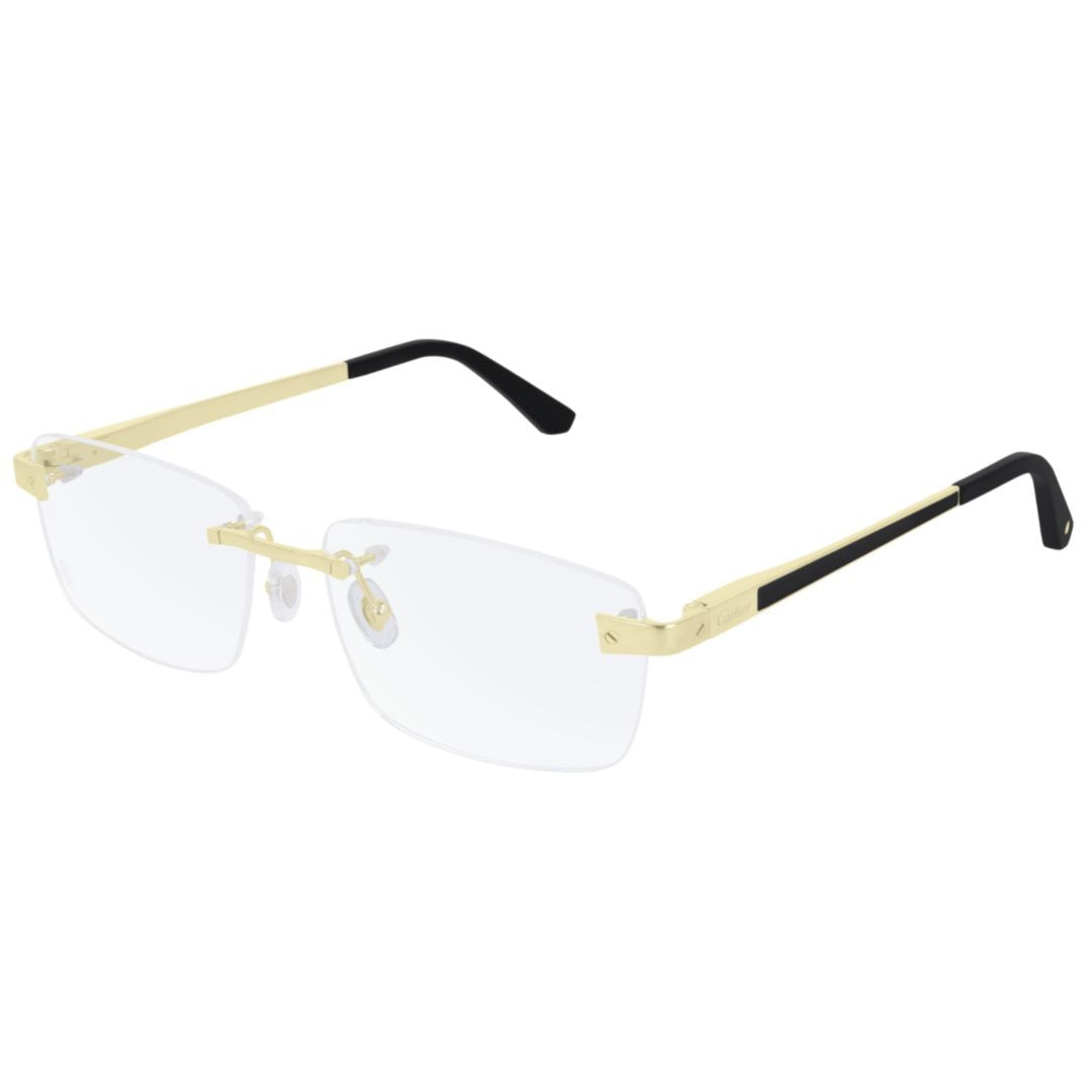Cartier Ct0201o Rimless Rectangular Eyeglasses