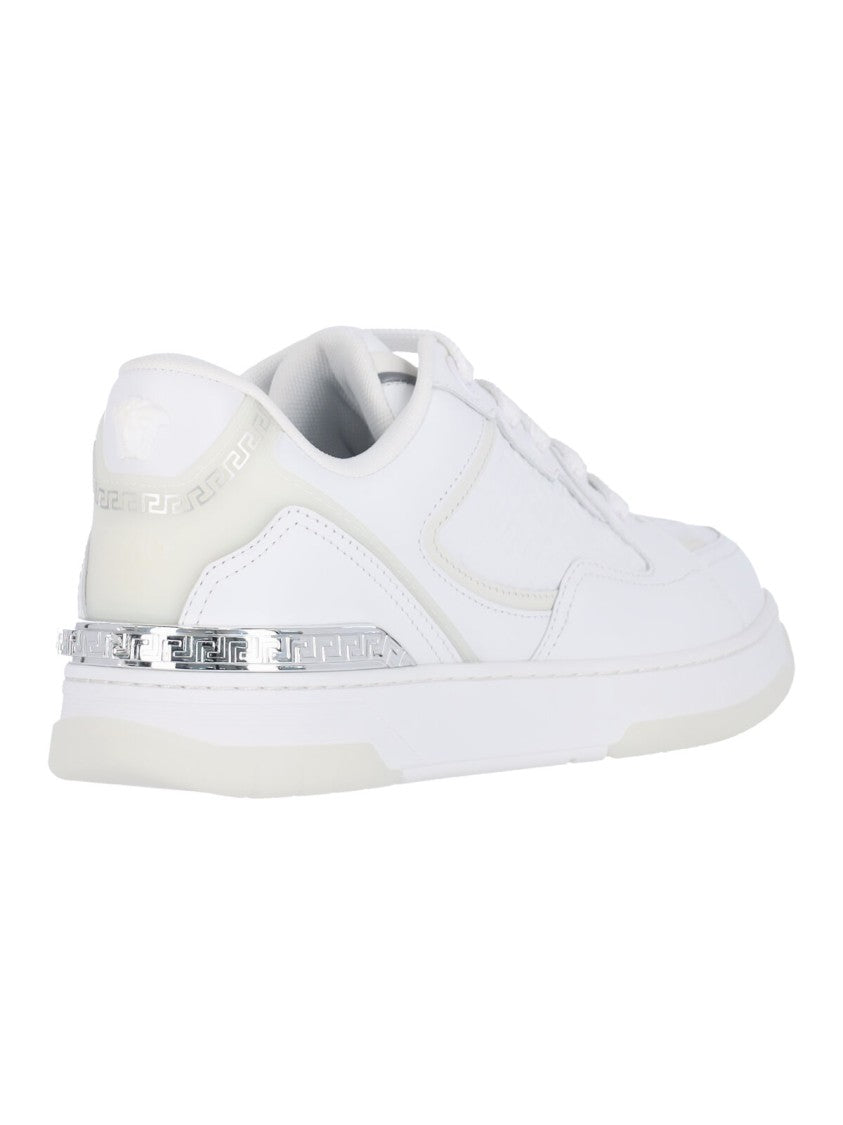 Versace "Biggie Basket" Sneakers – White