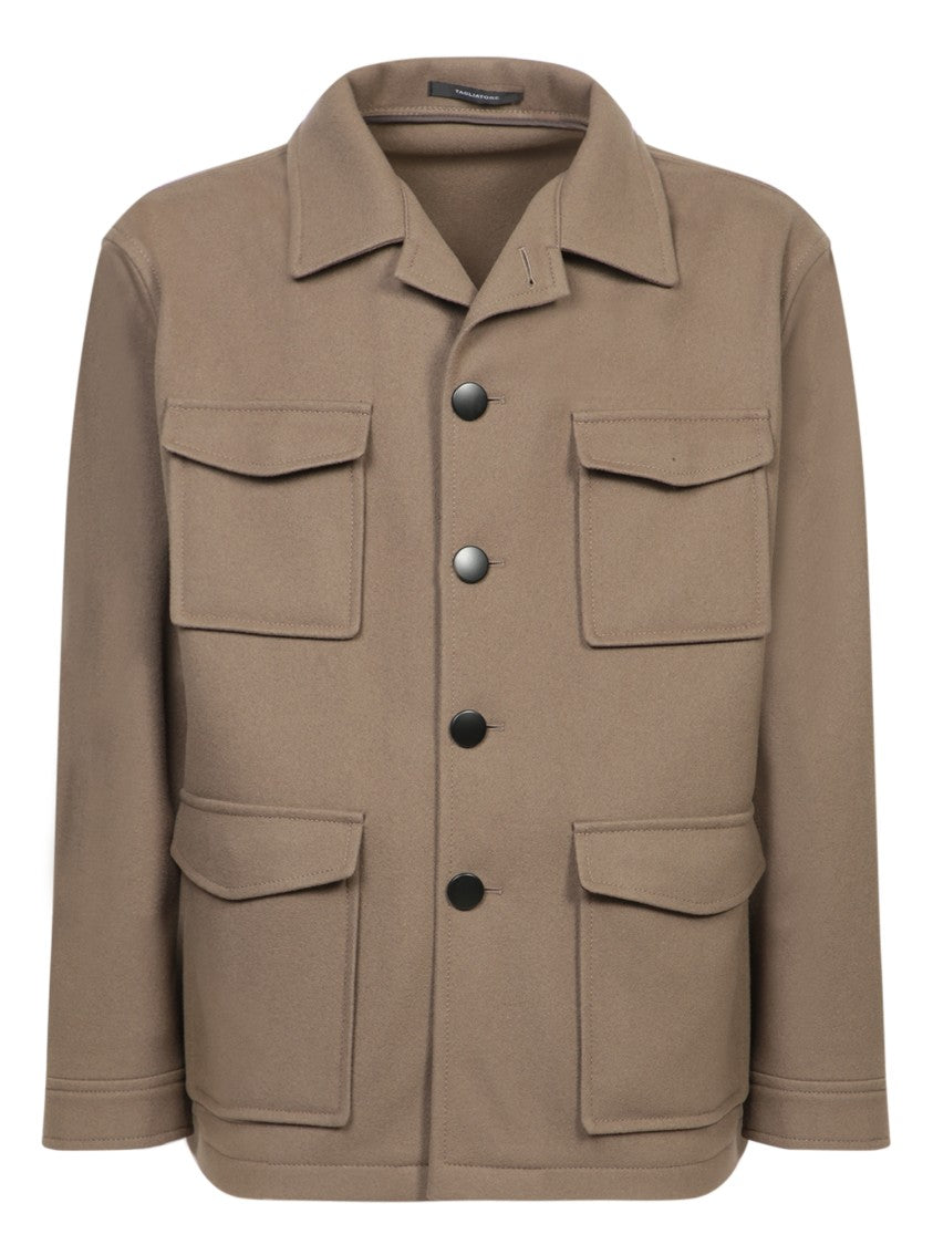 Tagliatore Utility Jacket With Classic Collar And Multiple Pockets