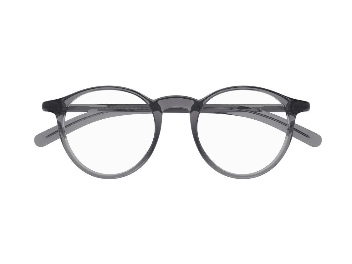 Montblanc Mb0329o Grey Translucent Acetate Round Frame Sunglasses