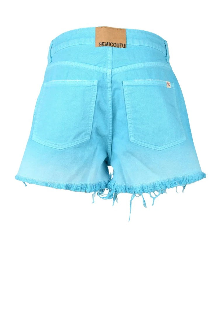 Semi Couture Celeste Distressed Cotton Shorts