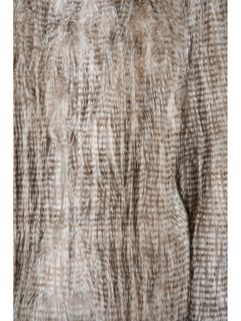 Twinset Actitude Grey Polyester Eco Coat