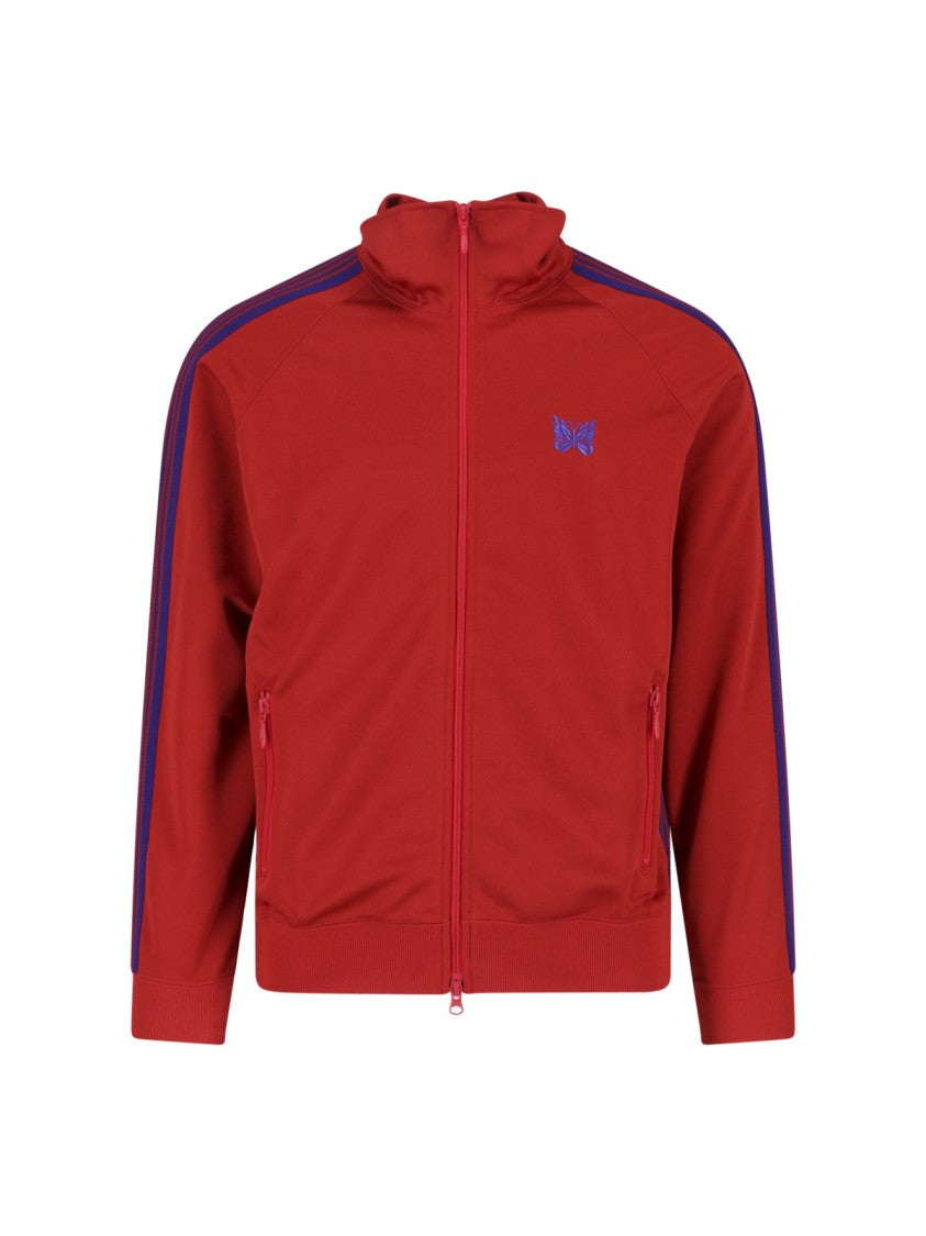 Needles Logo Sports Jacket, In Red Fabric