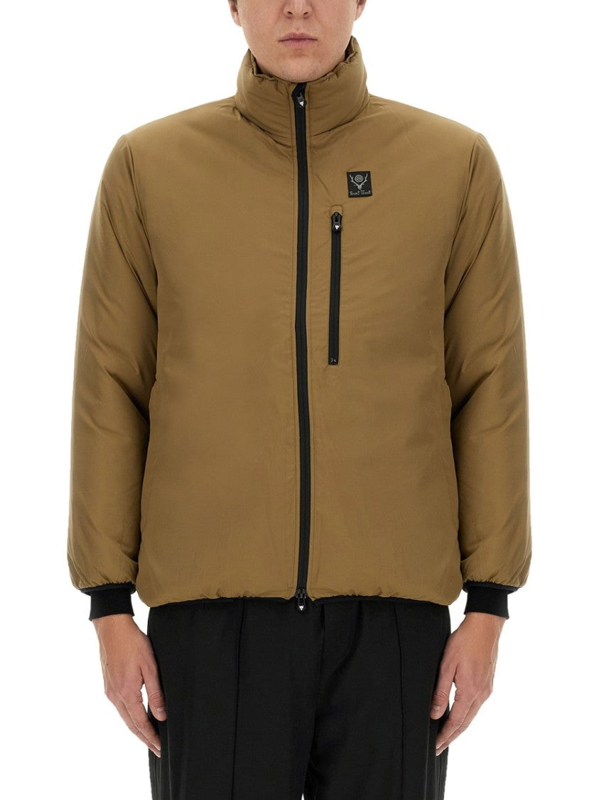 South2 West8 Padded Jacket With High Collar