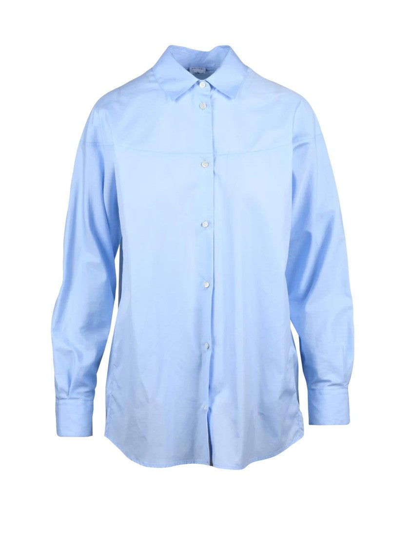 Aspesi Celeste Seamless Relaxed Fit Cotton Shirt