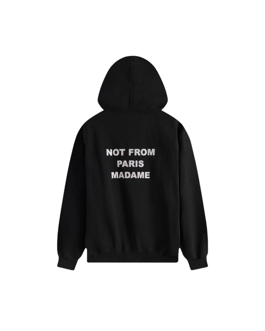 Drôle De Monsieur French Terry Hoodie With Bold Slogan