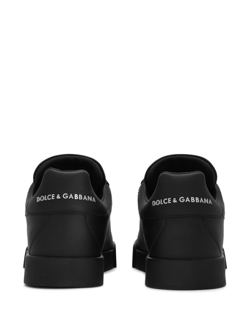Dolce & Gabbana Low-Top Portofino Sneakers With Calfskin Leather