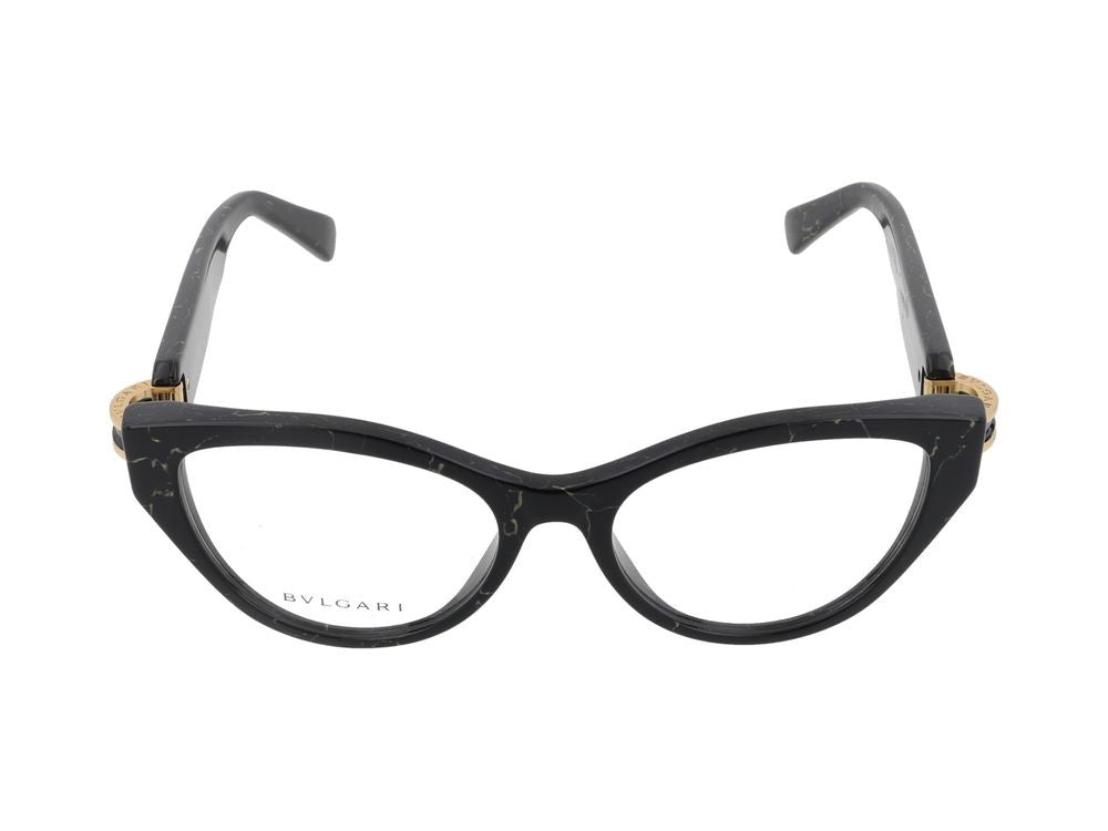 Bulgari Bv50045i Black Rectangular Frame Glasses