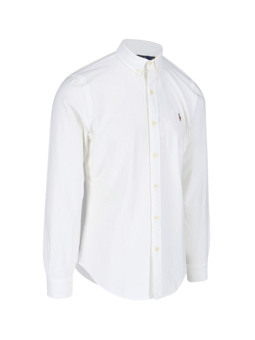 Polo Ralph Lauren White Classic Collar Cotton Shirt