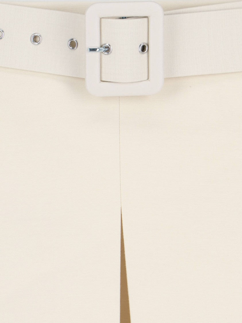 Marni Flared Midi Skirt – Ivory