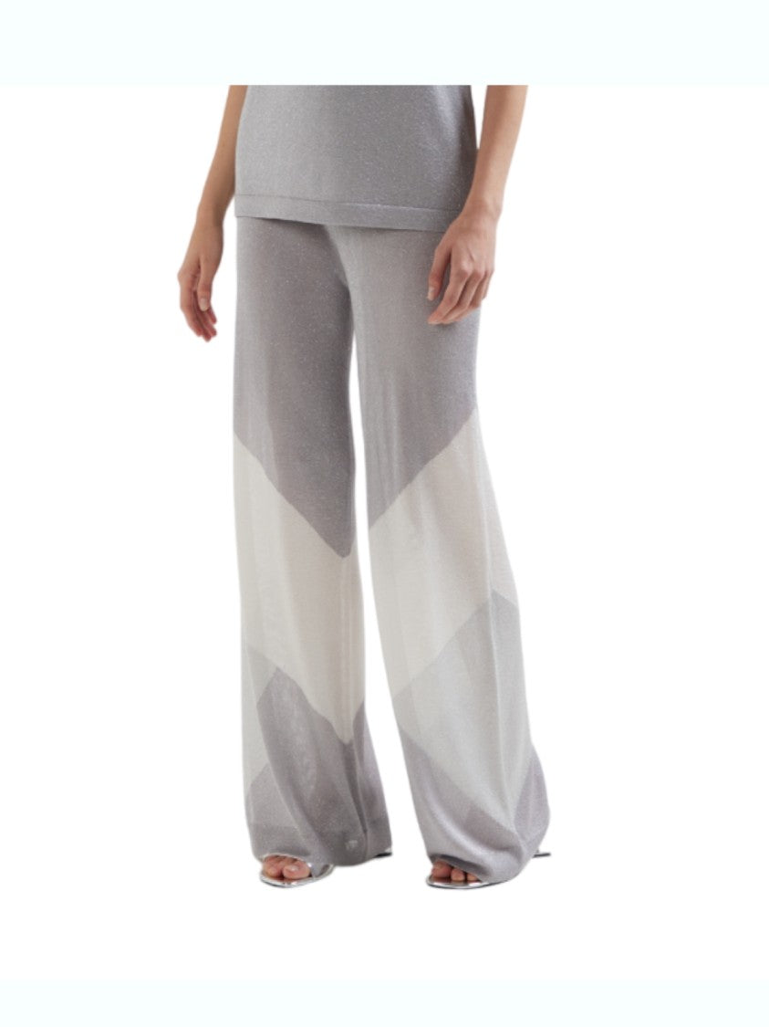 Kangra Wide-Leg Pants With Chevron Pattern