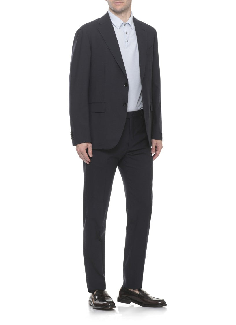 Caruso Peak Lapel Wool Suit