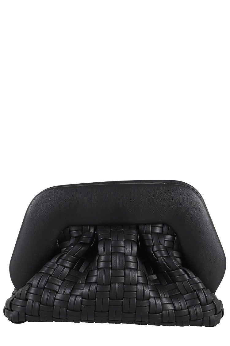 Themoirè Geo Micro Woven Clutch Bag