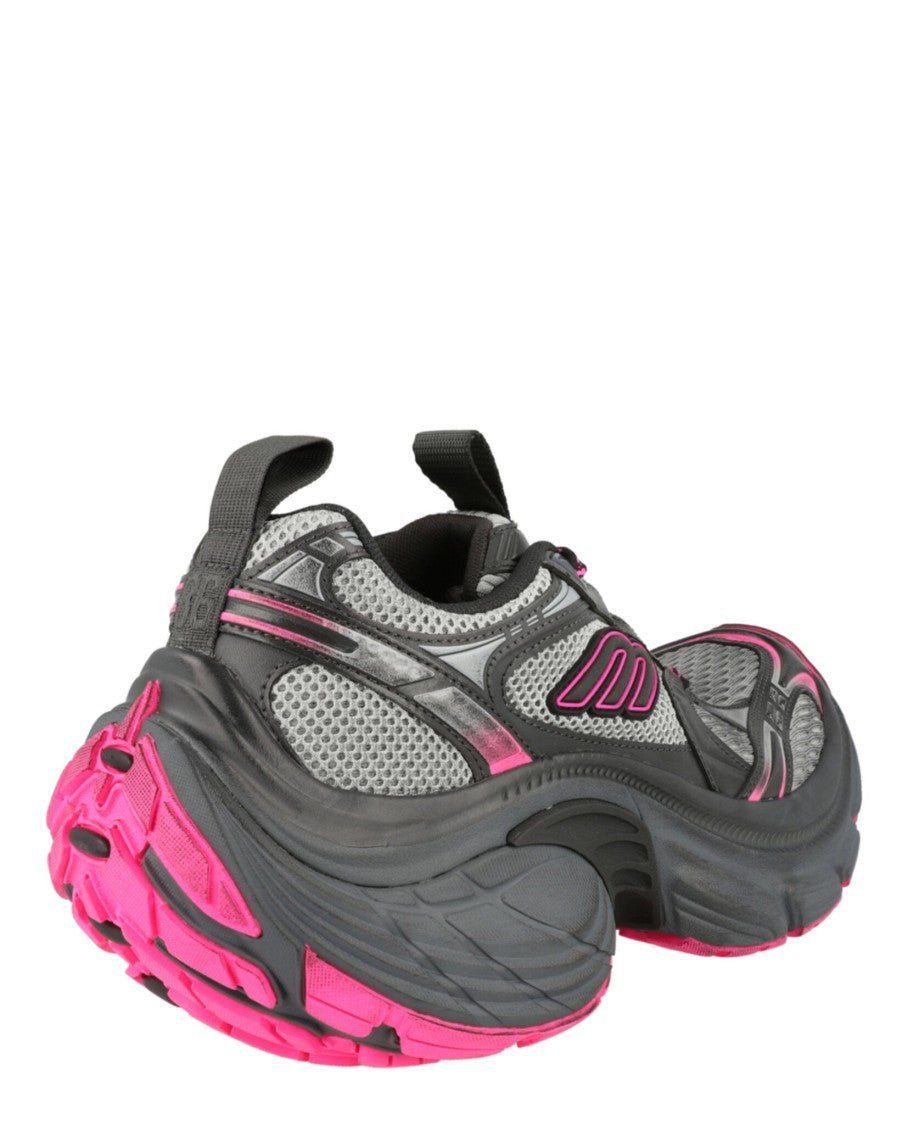 Balenciaga Chunky Low-Top Sneakers With Worn Detailing And Bold Accents