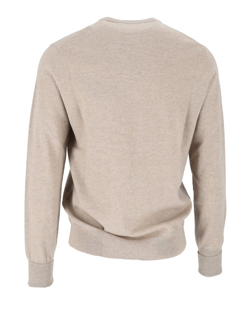 Ballantyne Cashmere Ribbed Round Neck Sweater