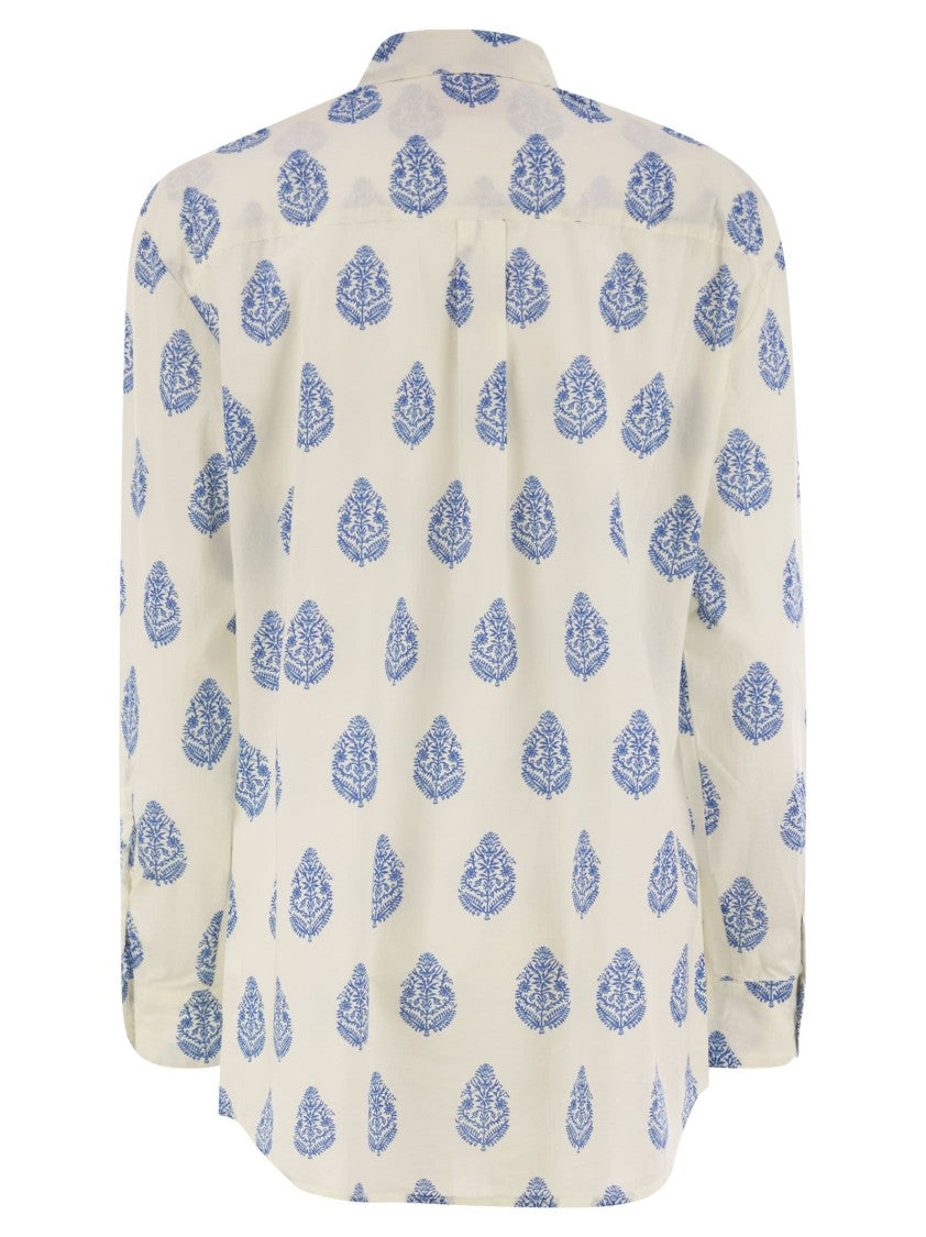 Mc2 Saint Barth Brigitte - Shirt With Paisley Pattern