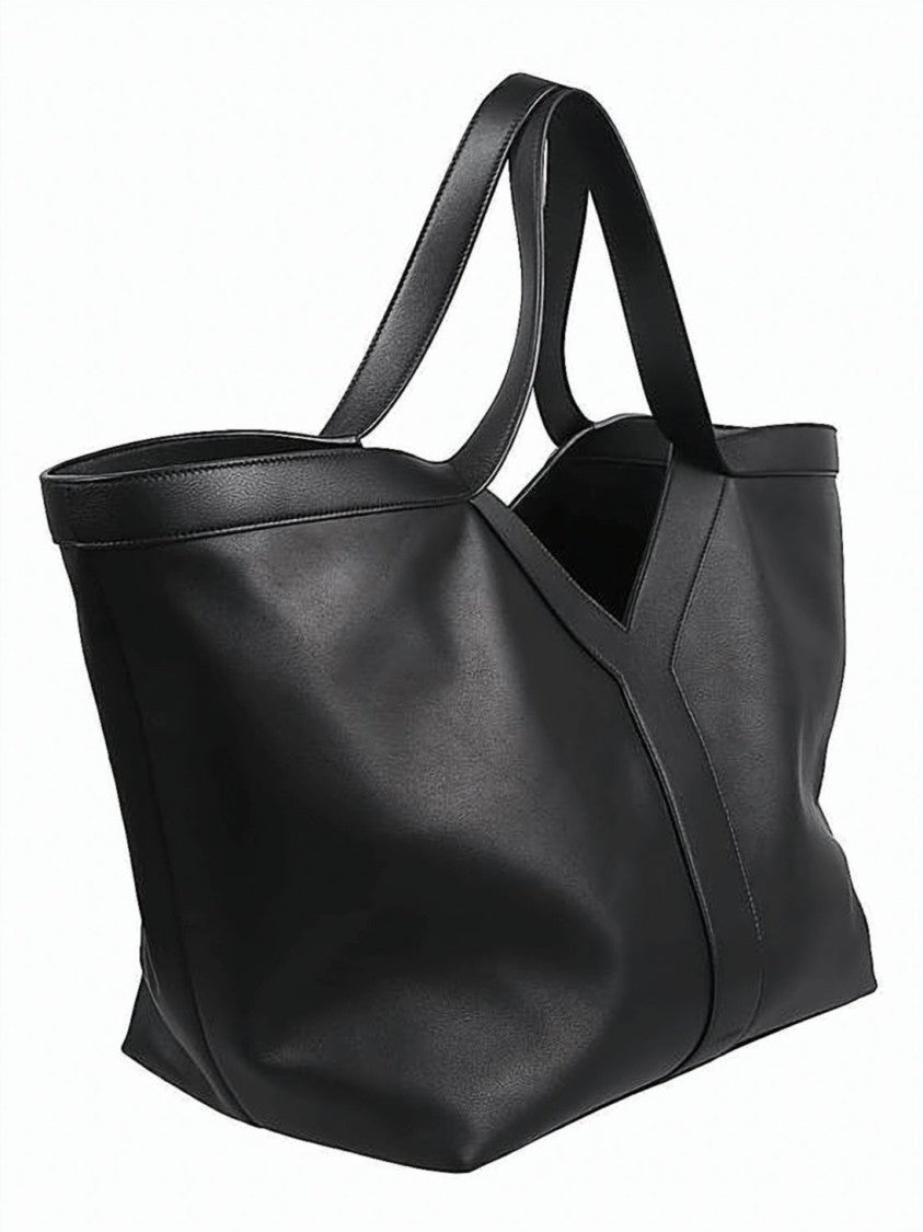 Saint Laurent Structured Calf Leather Y Tote Bag