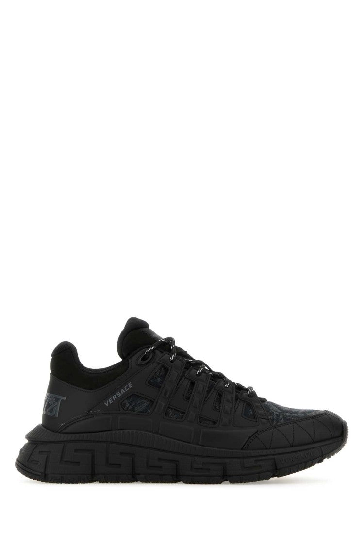 Versace Black Trigreca Baroque Sneakers
