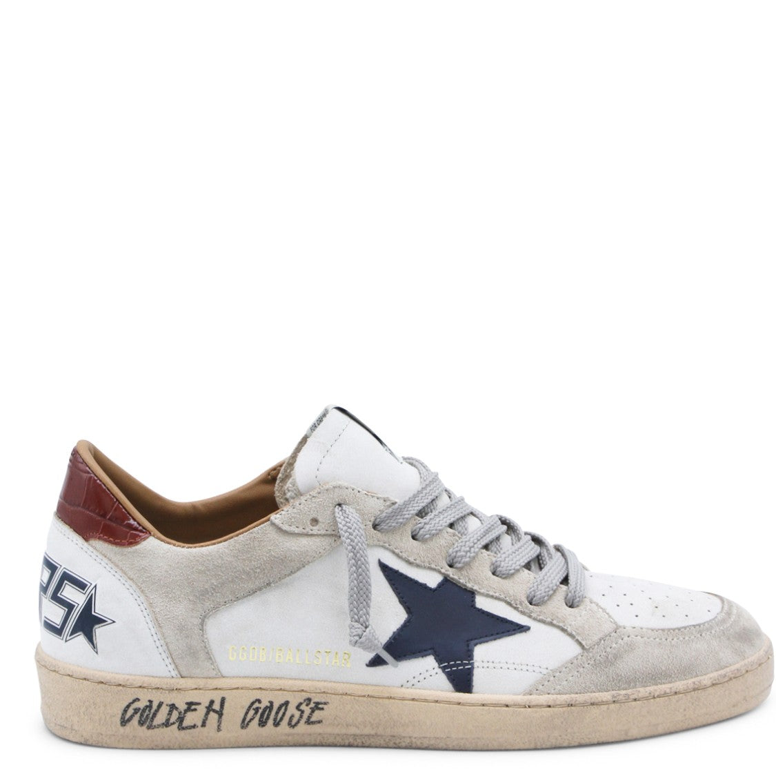 Golden Goose Ballstar Sneakers With Vintage Aesthetic And Star Patch
