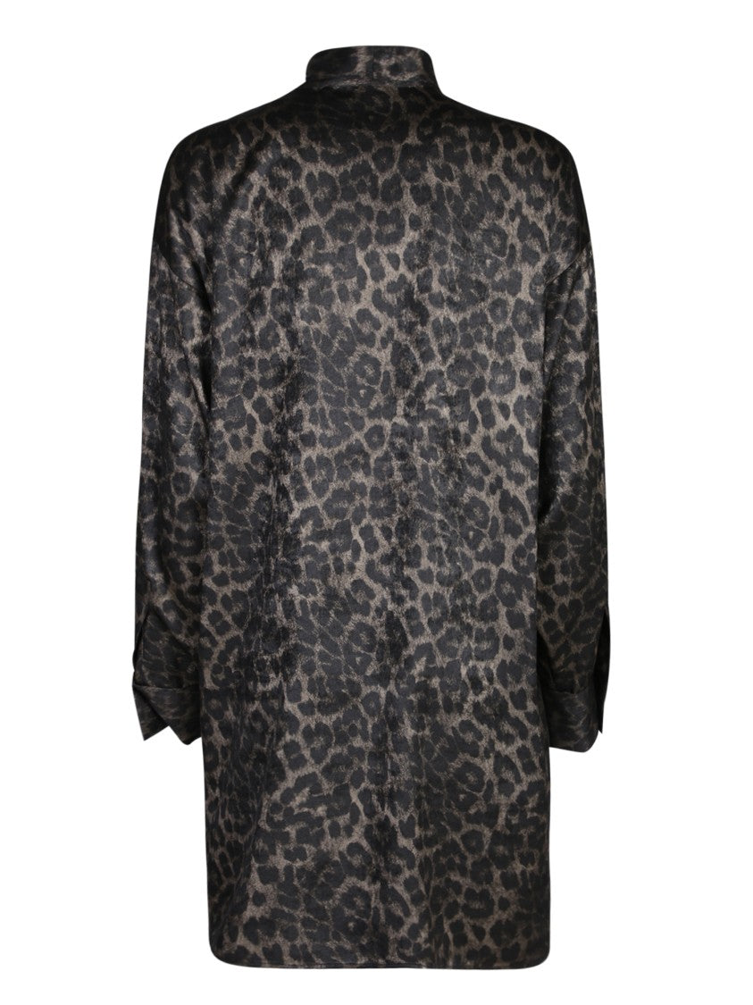 Blanca Vita Acorus Leopard-Print Mini Dress
