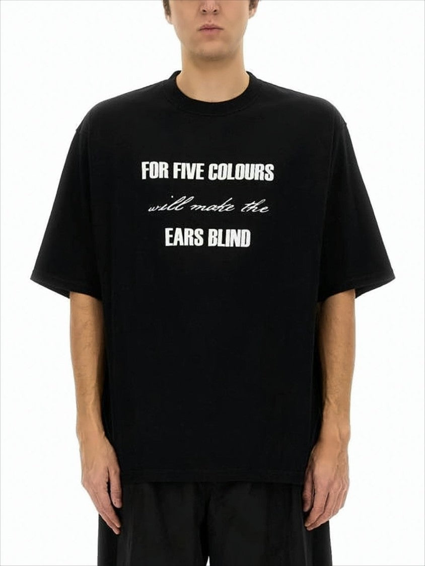 Undercover Relaxed Fit Black Graphic T-Shirt