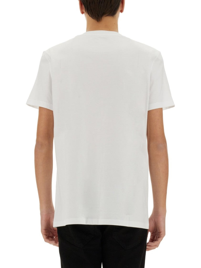 Balmain Crew-Neck T-Shirt With Logo Patch