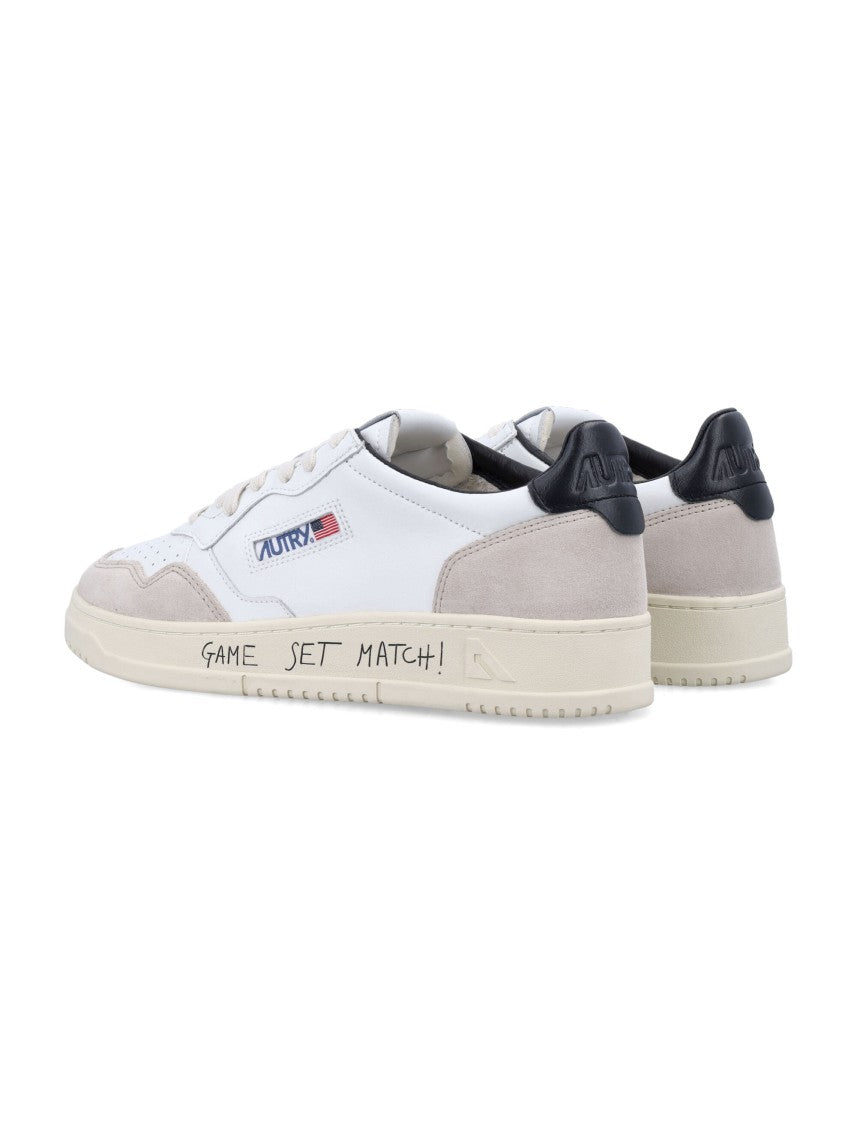 Autry Medalist Low White & Black Leather Sneaker