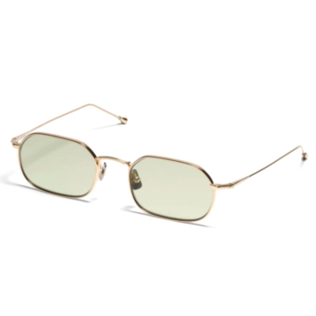 Peter And May Akira Rounded Rectangular Sunglasses With Gold-Finished Titanium Frame