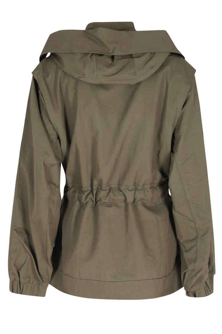 Oof Wear Olive Hooded Belted Cotton-Blend Parka