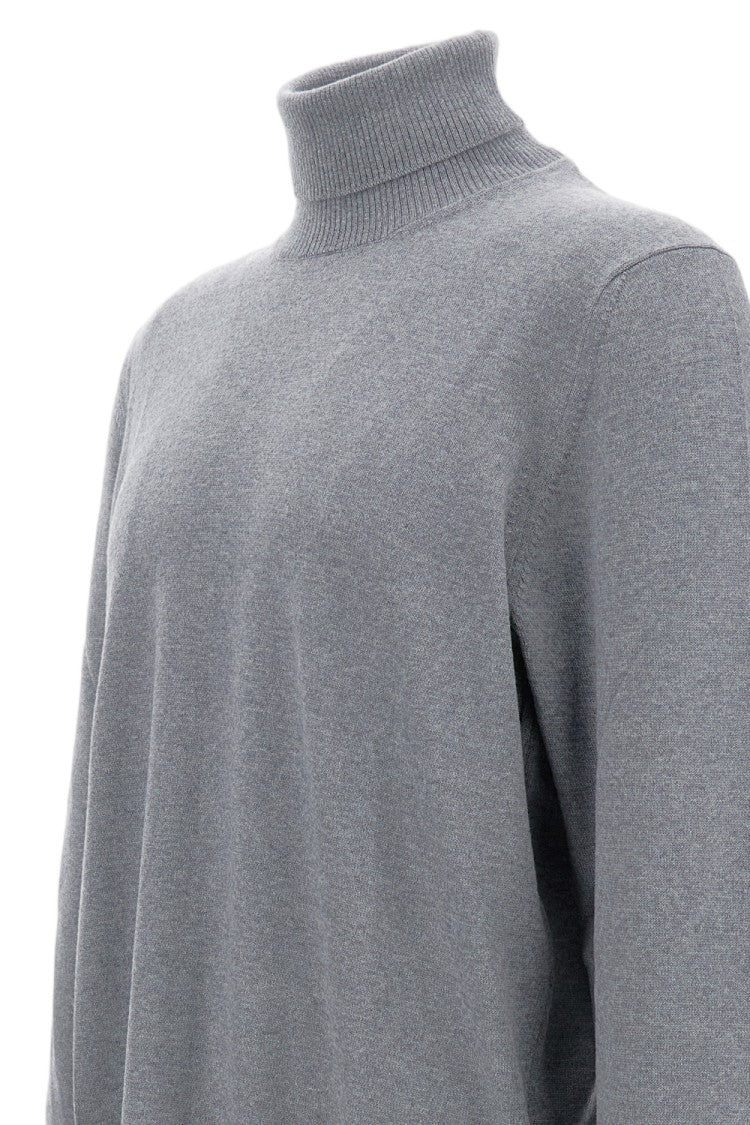 Fay Regular-Fit Turtleneck Sweater With Ribbed Details