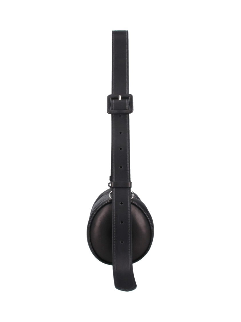 Maison Margiela Black Nappa Leather "Glam Slam" Shoulder Bag