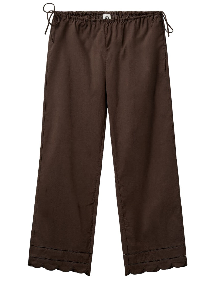 The Garment Kirsten Cotton Trousers With Scalloped Hem