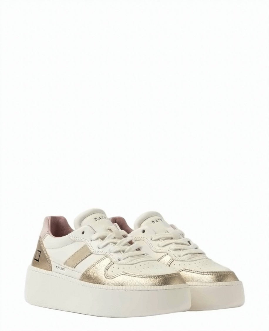 D.A.T.E Court Platform Metallic Detail Sneakers
