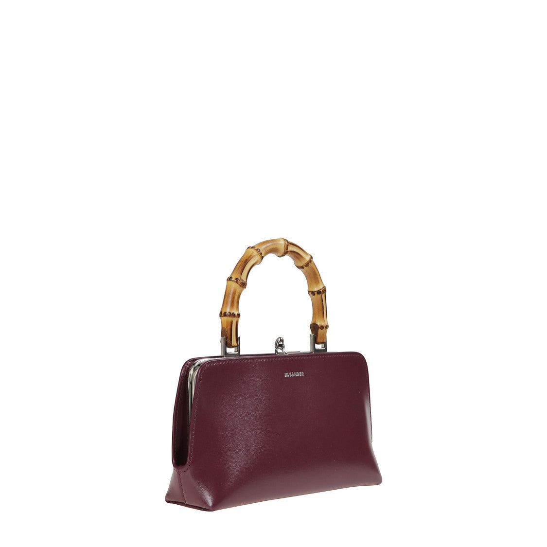 Jil Sander Natural Bamboo Mini Tote With Structured Silhouette