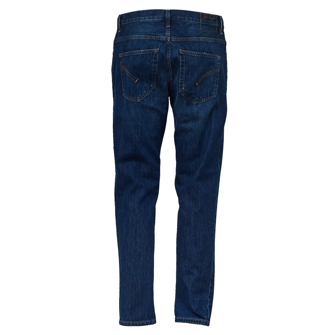 Dondup Carrot Fit Jeans In Deep Blue Rigid Denim