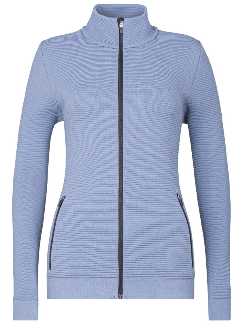 Newland Blue Senales Ribbed Knit Technical Ski Jacket