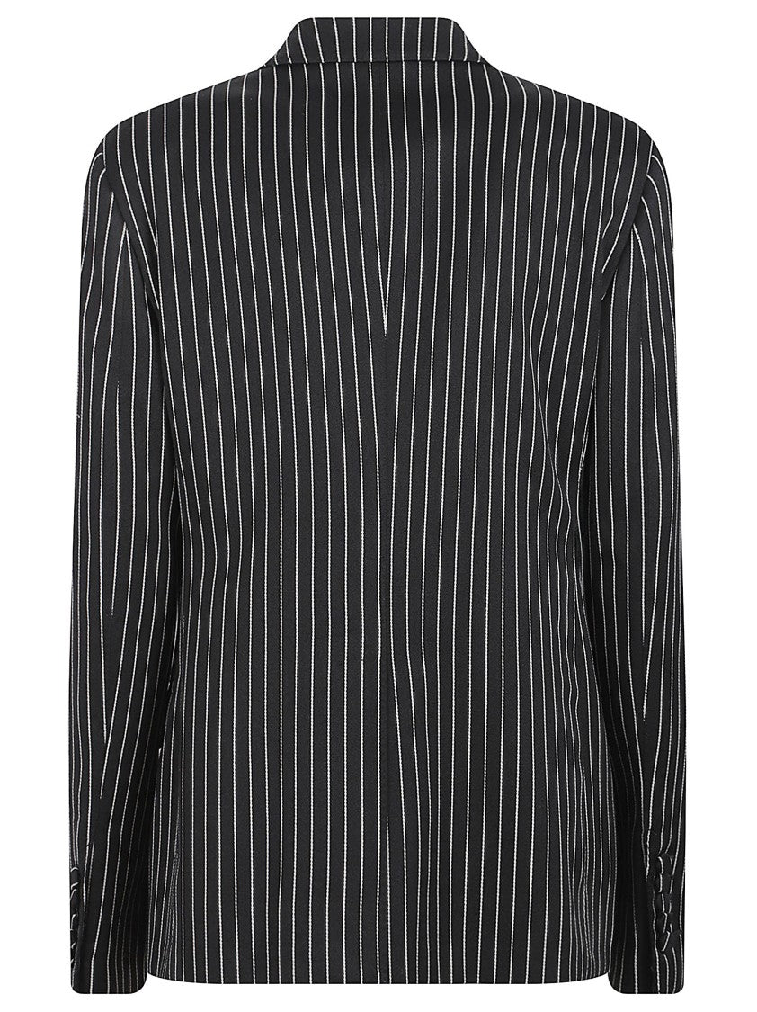 Tom Ford Tailored Black Pinstripe Jacket With Notched Lapel