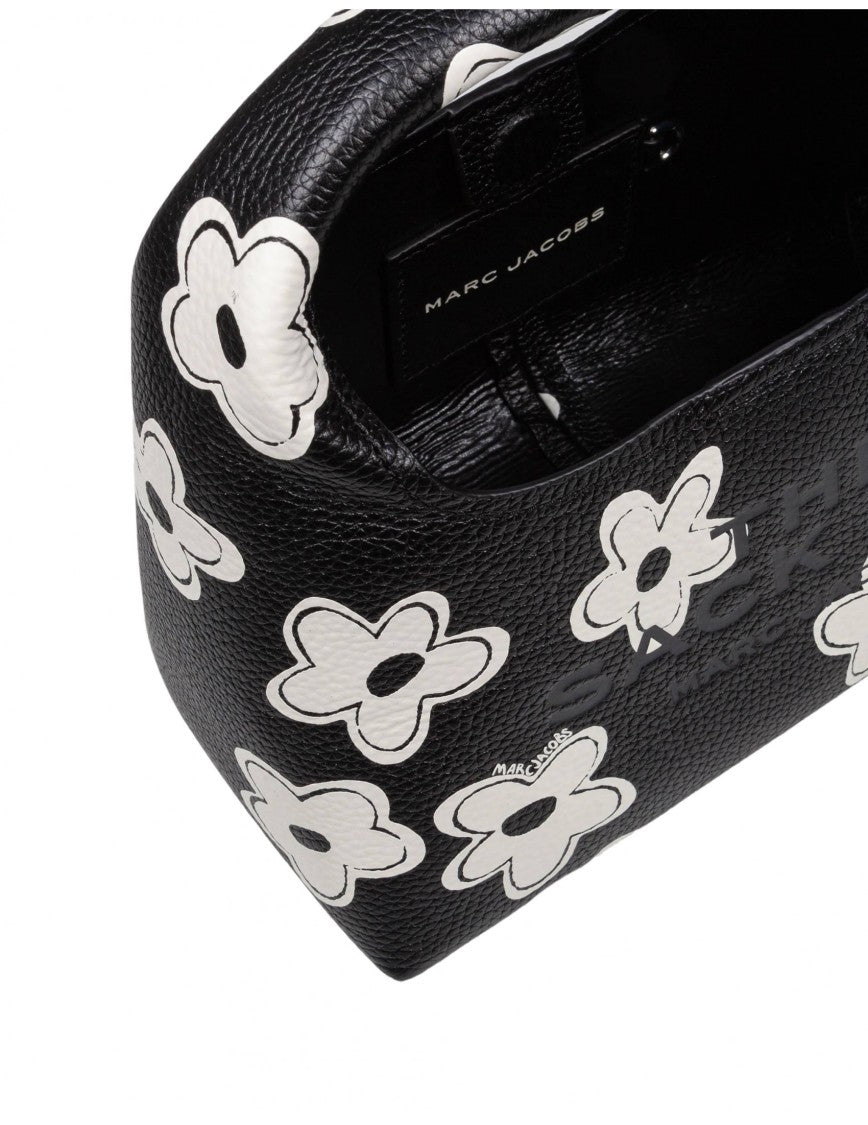 Marc Jacobs Flower Print Leather Mini Sack