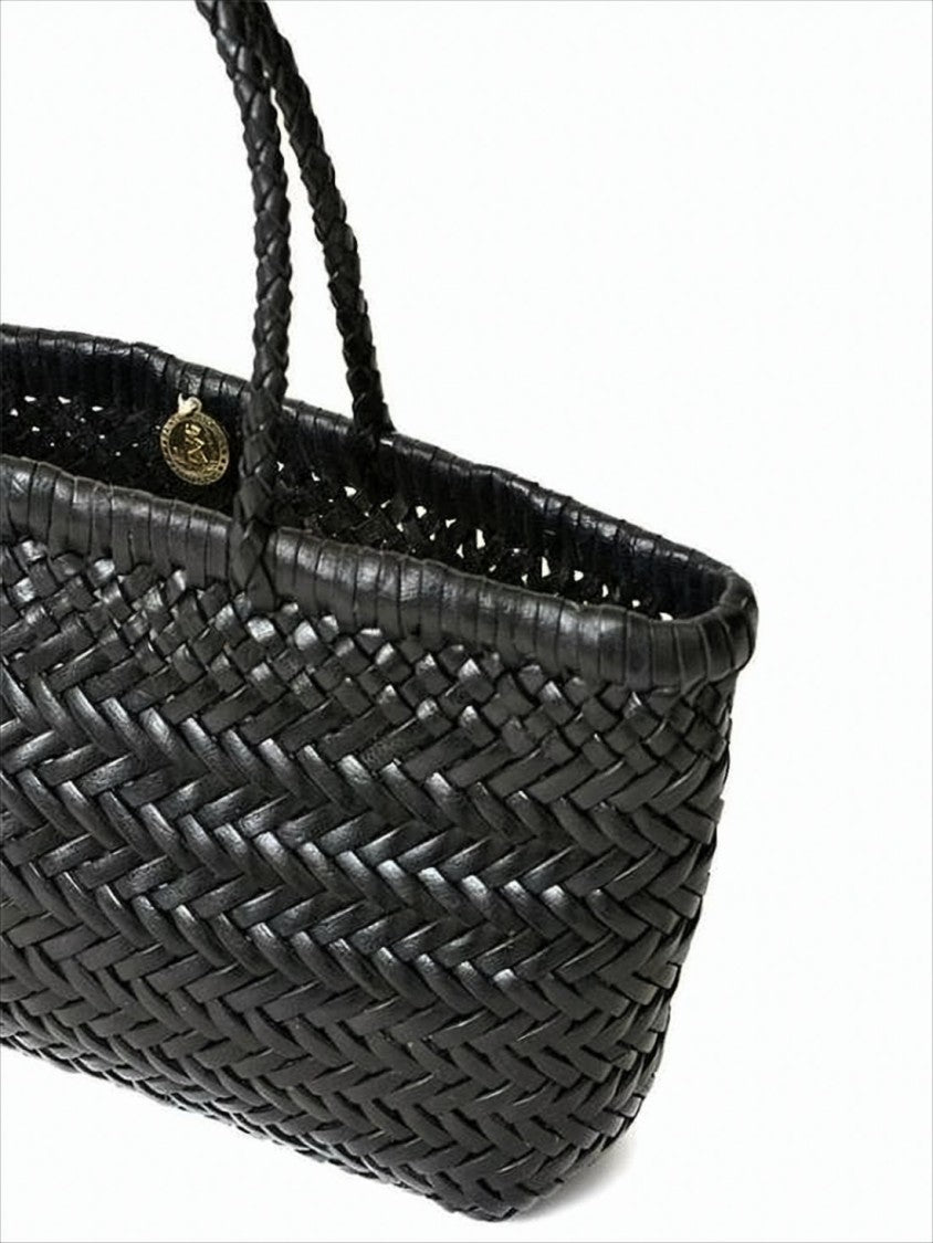 Dragon Diffusion Medium Woven Calf Leather Shoulder Bag