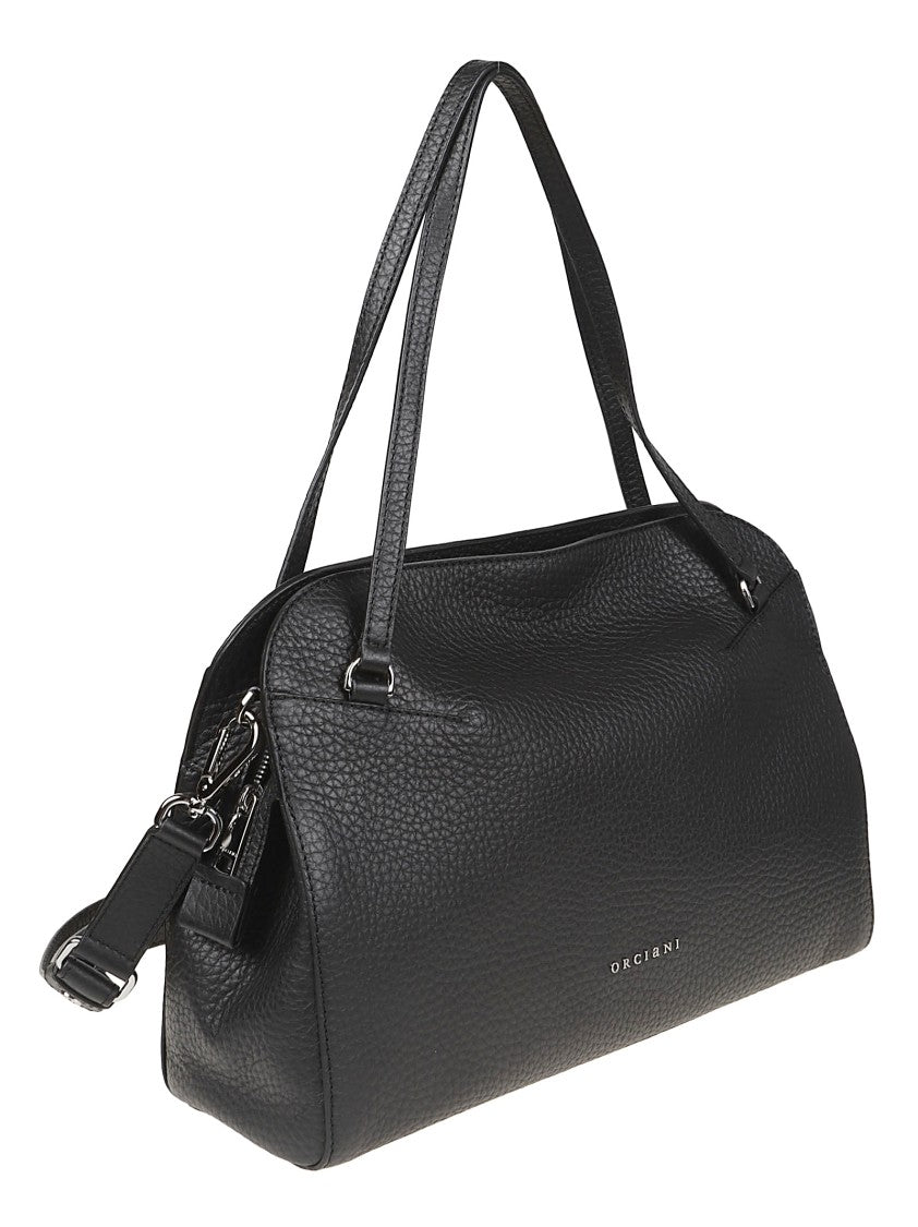 Orciani Lido Medium Textured Leather Handbag