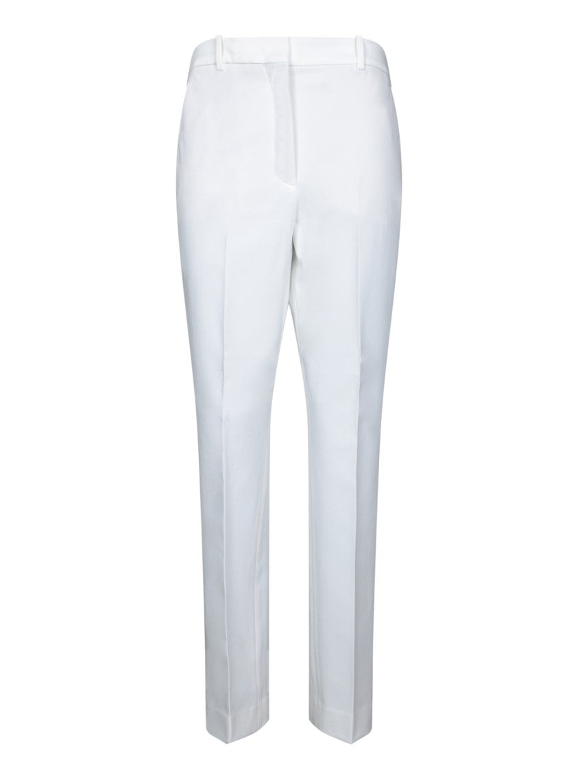 Incotex Straight-Leg White Trousers With Tailored Silhouette