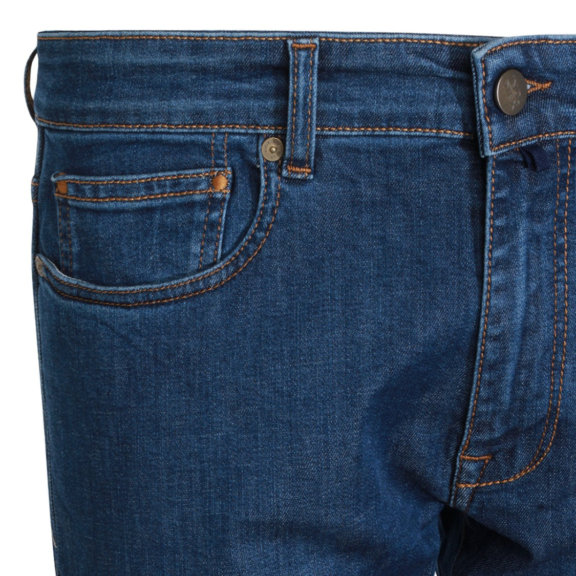 Incotex Blue Division Straight-Leg Denim Jeans With Mid-Rise Waist
