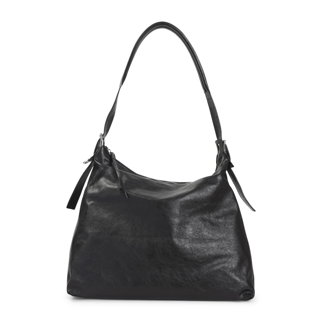 Lemaire Brown Leather Shoulder Bag With Adjustable Strap