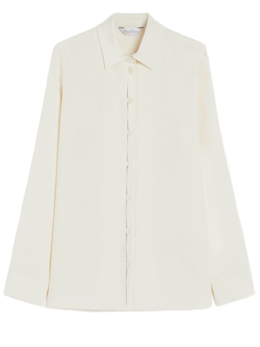 Max Mara Regular Fit Silk Cady Shirt