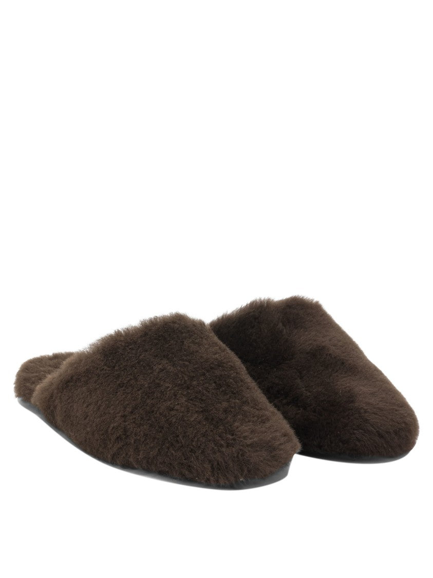 Aeydē "Rega" Slippers In Shearling