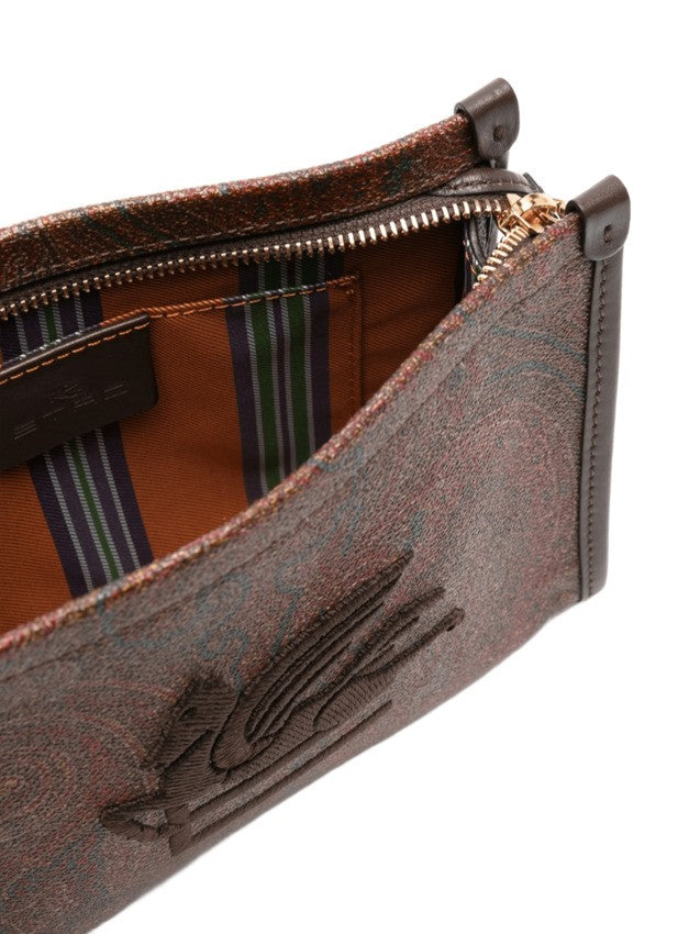 Etro Rectangular Shoulder Bag With Paisley Jacquard Design