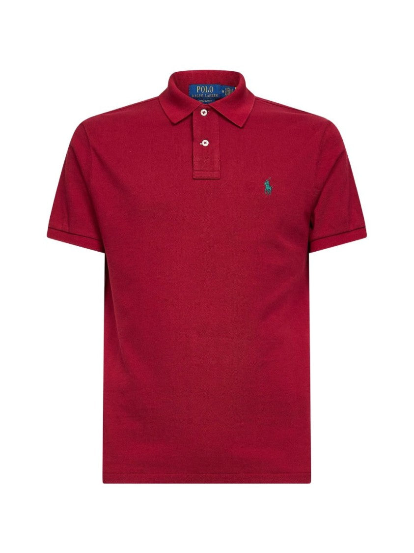 Polo Ralph Lauren Red Embroidered Logo Polo Shirt