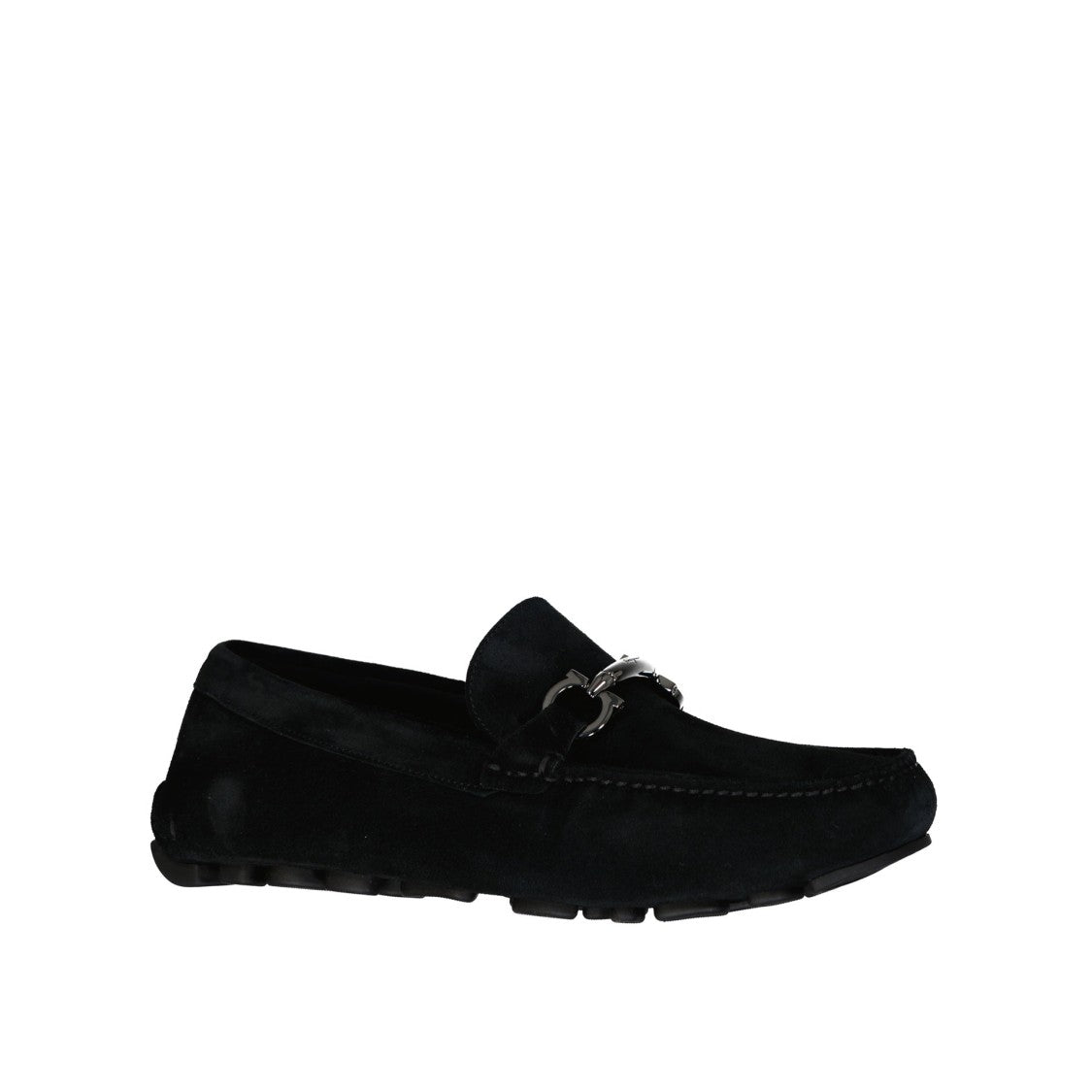 Salvatore Ferragamo Salamanca Loafers With Rounded Toe And Metallic Bit Detail